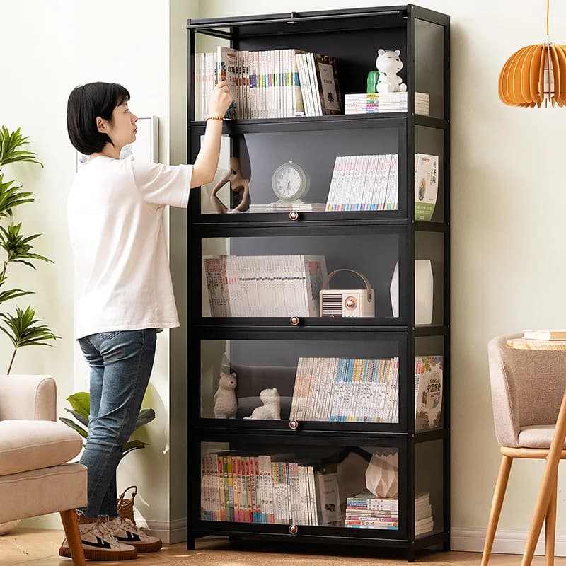 【Hot】Bookshelf Vitrina Gabinete Organizers Cabinets Books Storage Living Room Cabinet Bedroom Furniture Shelve Salas Oferta Mueb