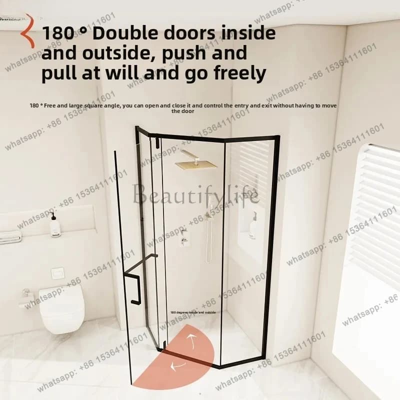Shower Room Partition Bathroom Glass Door Household Shower Screen Simple Shower Room
