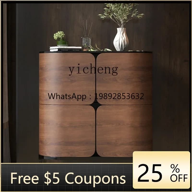 Solid Wood Sideboard Living Room and Hotel Wall Wine Cabinet Home Locker