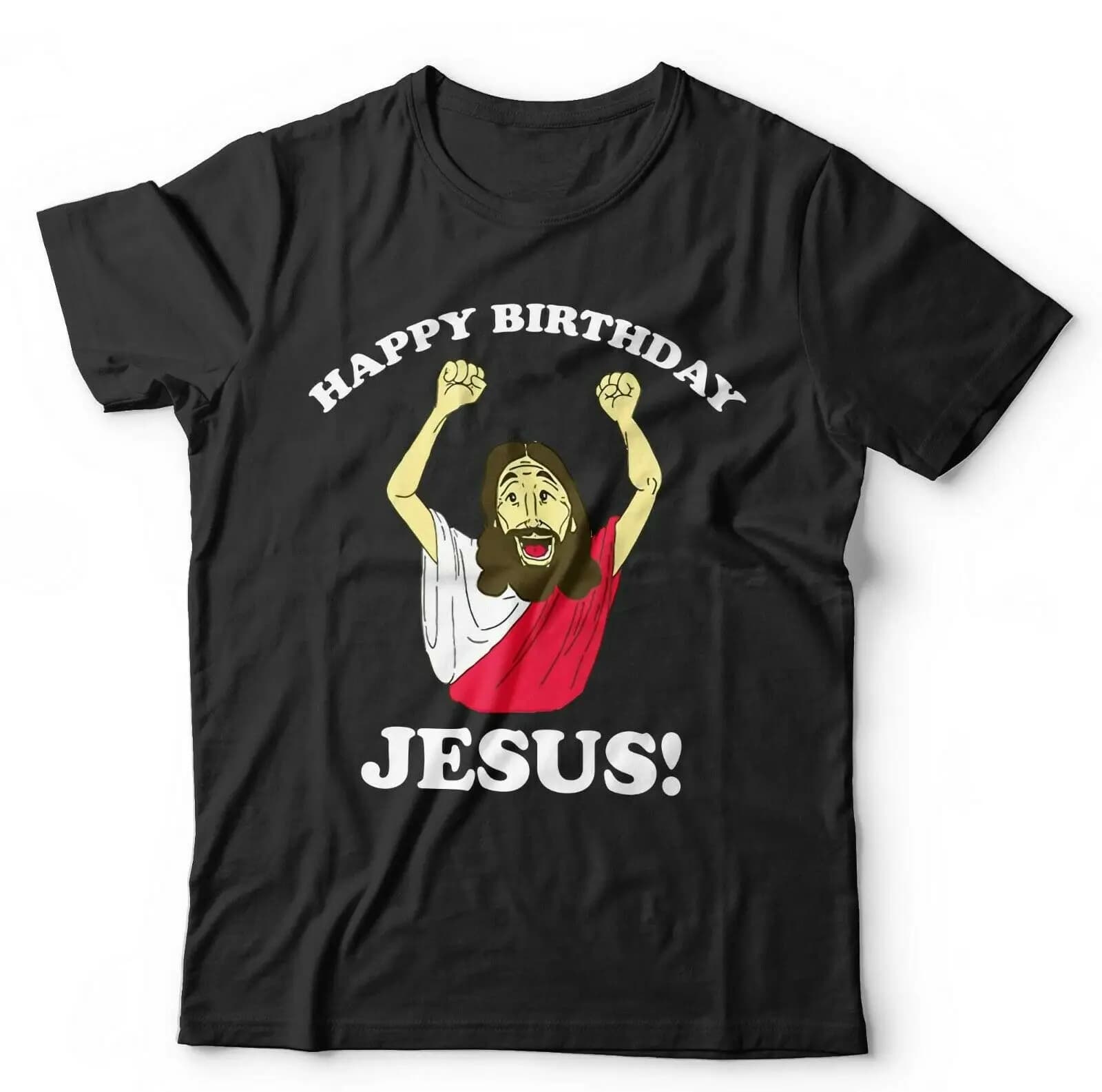 Happy Birthday Jesus Men T-shirt Short Sleeve Casual O-Neck Tshirt