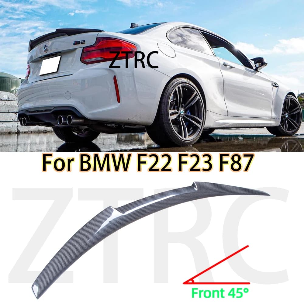 Car Spoiler For BMW 2 Series F22 Coupe/F23 Convertible/F87 M2 M4 Style Real carbon fiber material 2014-2020