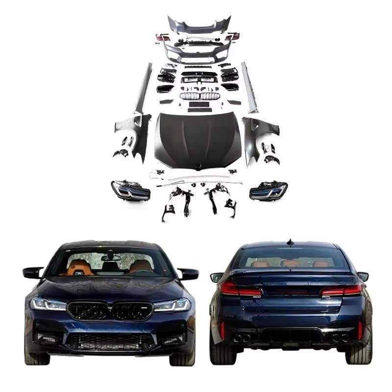 2010-2017Y 5 Series F10 F18 Upgraded to G30 G38 LCI M5 Style Body Kit 5s Renovated Car Bumper  Body Parts Car Accessories