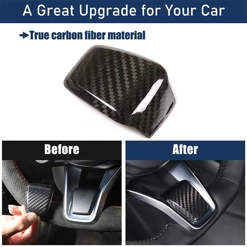 Real Carbon Fiber For Alfa Romeo Tonale 2022 Car Steering wheel V frame base decoration cover Stickers car accessories