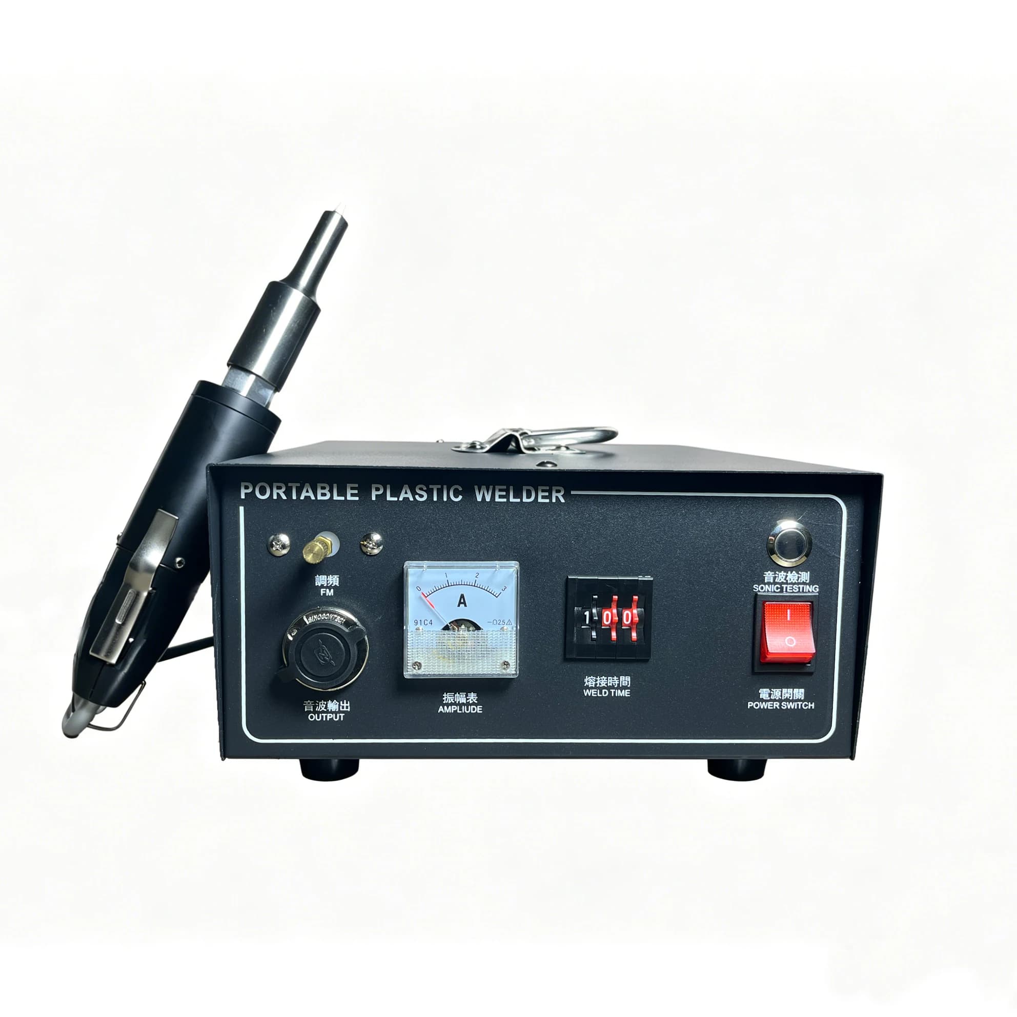 28kHz 1000W 35kHz 800W Handheld Ultrasonic Plastic Spot Welder, Manual Frequency Tuning for Car Door Panel welding