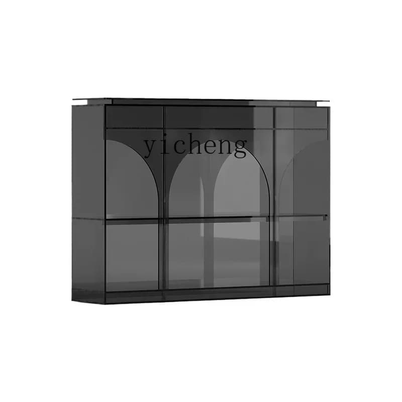 ZTQH Light Luxury Entrance Cabinet Modern Simple Living Room French Entrance Table Side Cabinet Shelf Entrance Platform