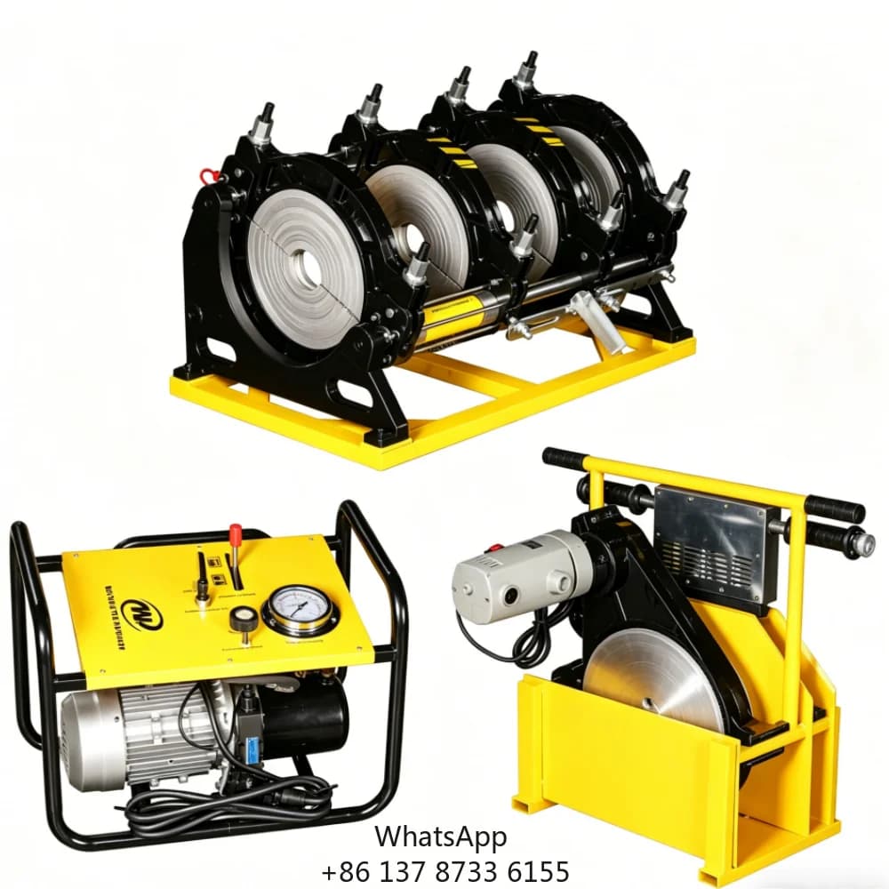 Hydraulic Butt Fusion Welding Machine 40-160mm WD160HA PE PP PPR PVDF Plastic Pipe Hot Melt Welder