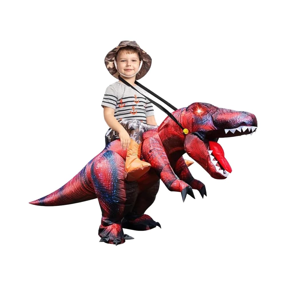 Party Decorations Inflatable Dinosaur Costume Halloween Blow-up Cosplay for Boys and Girls