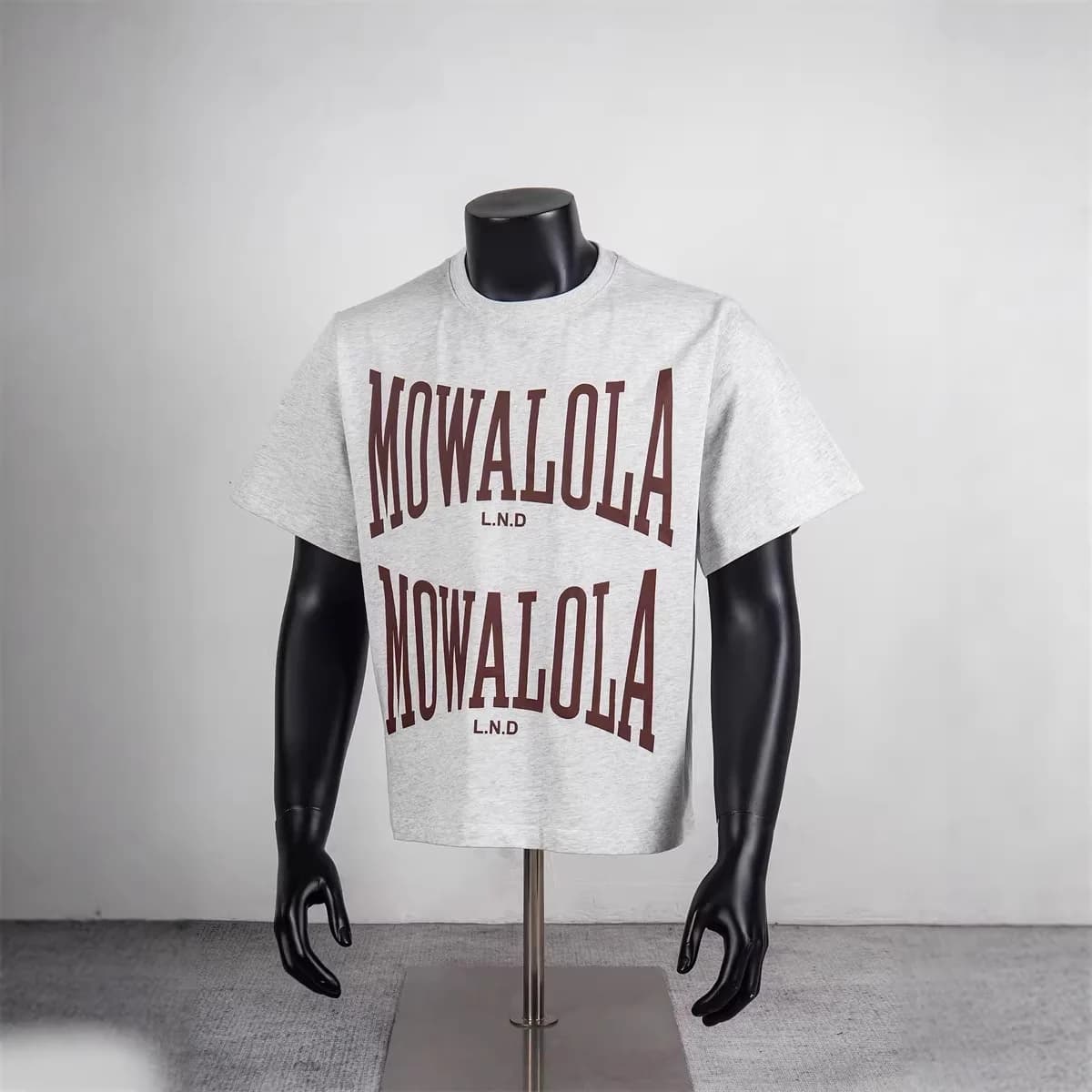 Mowalola Letter Print Bodycon Short-Sleeved T-Shirt Trendy for Men and Women