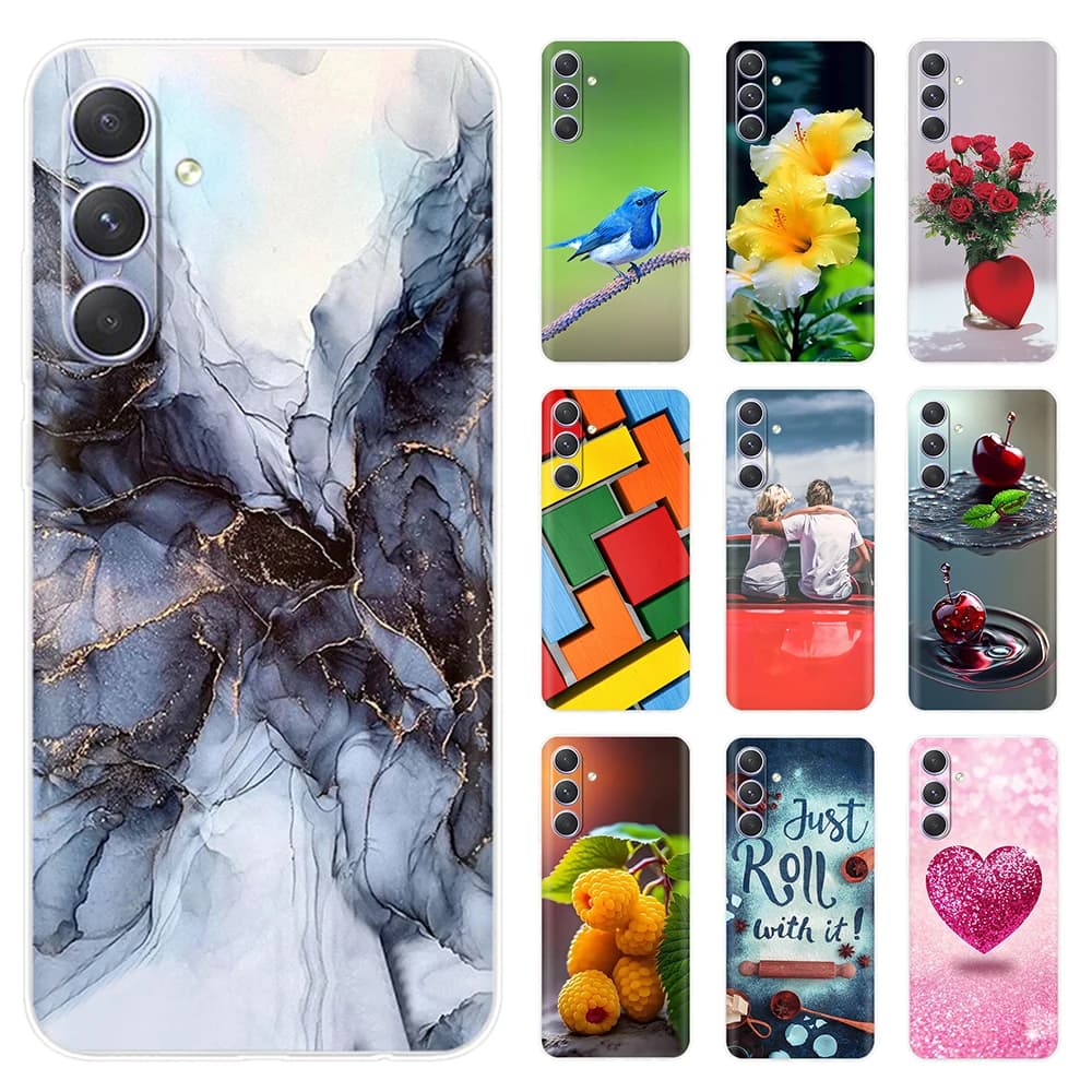 Phone Case For Samsung Galaxy A25 Silicone Bumper Soft Clear TPU Cover For Samsung A25 5G SM-A256B Cute Capas Luxury Cases Etui