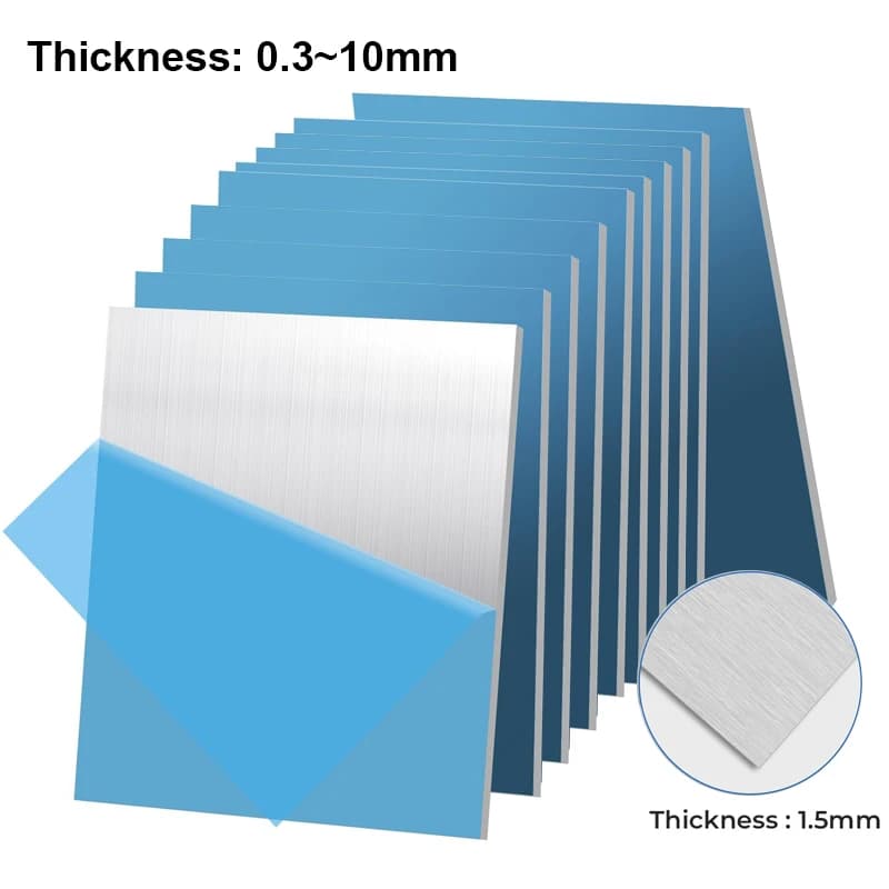 1/5 Piece Aluminum Plate Thickness 0.3-10mm Effect Protection Aluminum Plate Metal Plate Electrical Cutting Frame Metal Plate