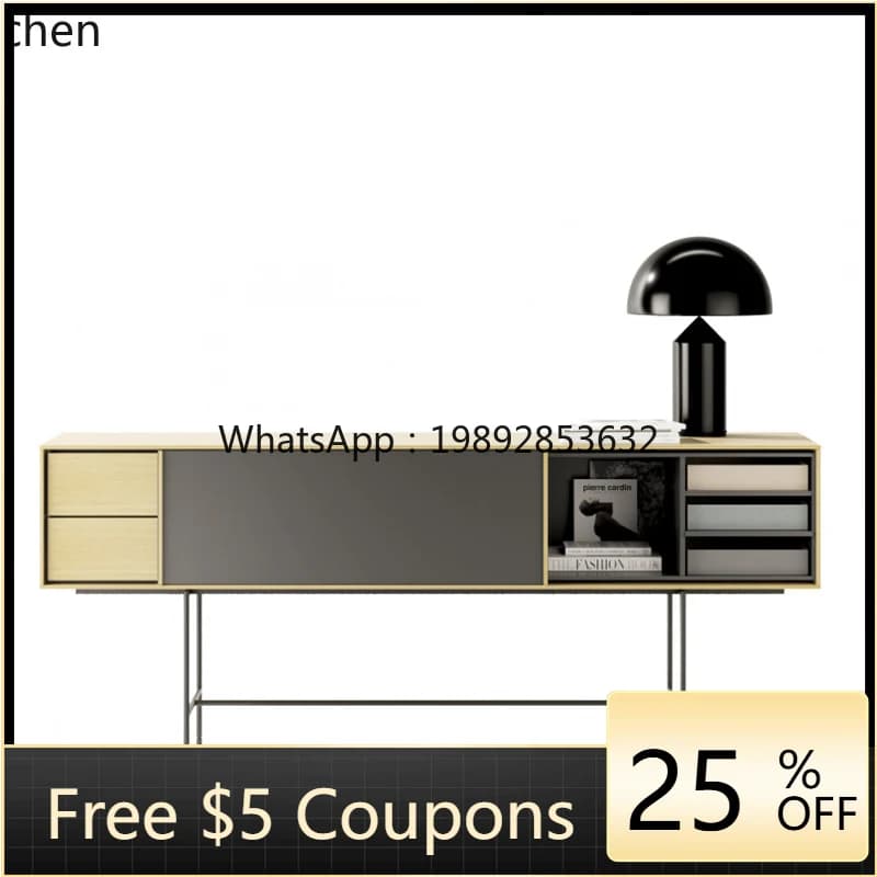 H1  TV cabinet solid wood modern simple light luxury minimalist living room bedroom environmental protection