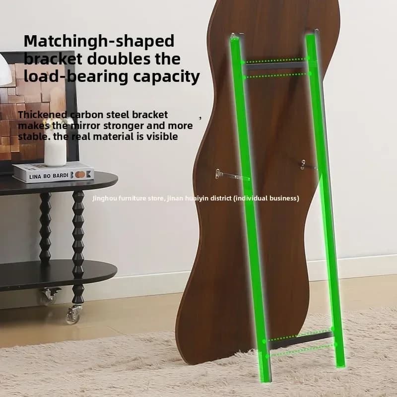 DSA full-body mirror, home floor standing mirror, wave dressing , clothing store trying on, trendy women's wall-hanging