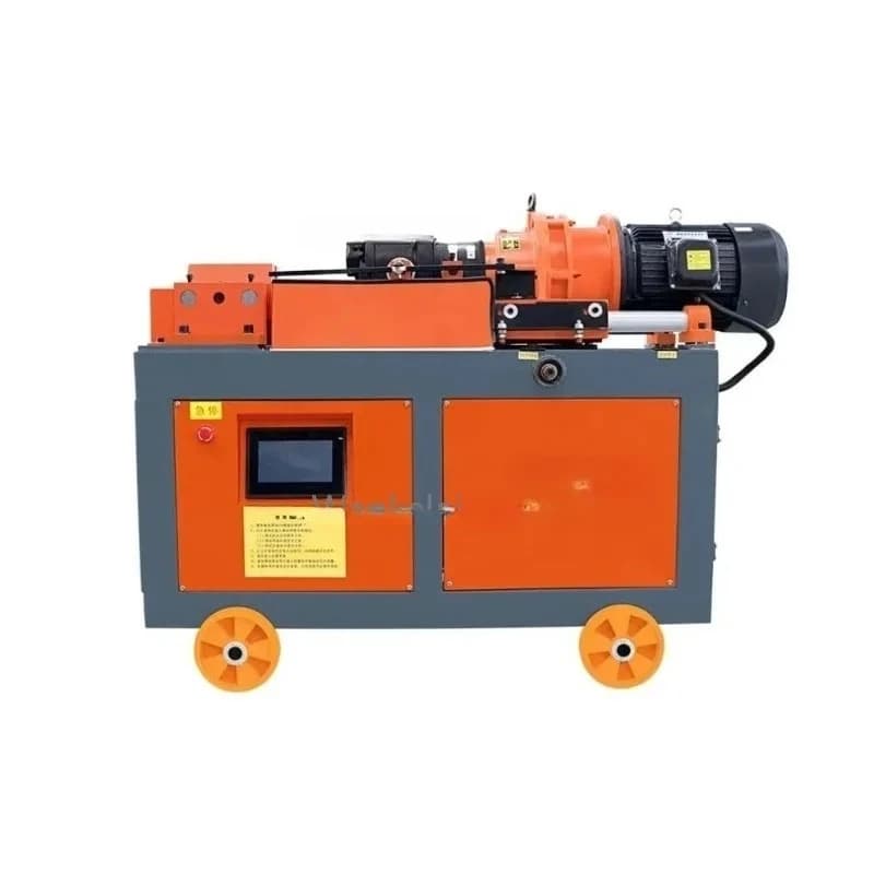 Factory Automatic 16Mm Steel Round Bar Screw Rib Peeling Parallel Metal Rebar Thread Rolling Machine