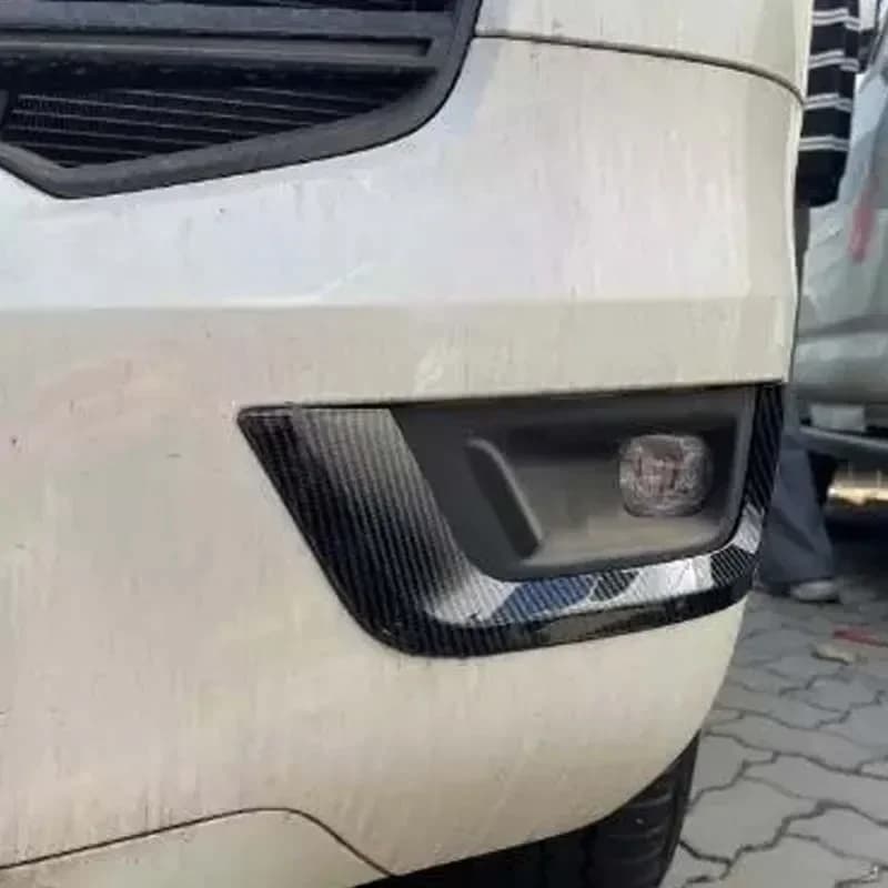 ABS Carbon Fiber For Toyota Land Cruiser LC300 2023 Car styling front fog light trim sticker exterior protection accessories