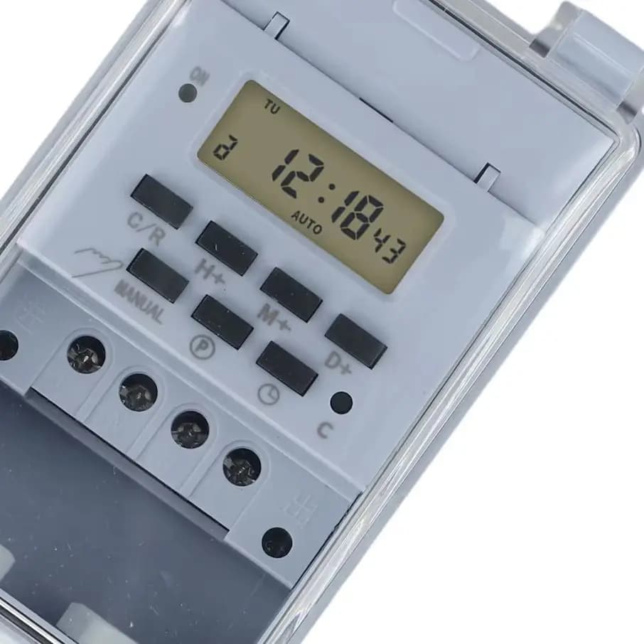 KG316T-F 220V Intelligent Timer 16 Groups P/rogrammable Controller Switch With Transparent Cover For Home Industrial Use
