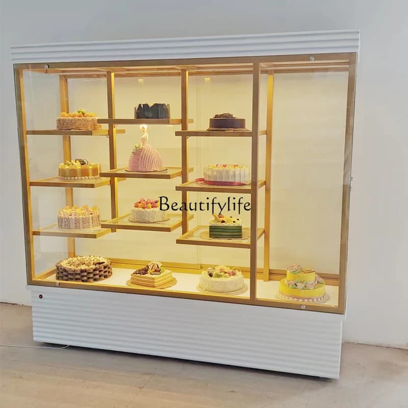 X4 Cake Shop Cake Model Cabinet Display Stand Bread Display Cabinets Glass Commercial Window