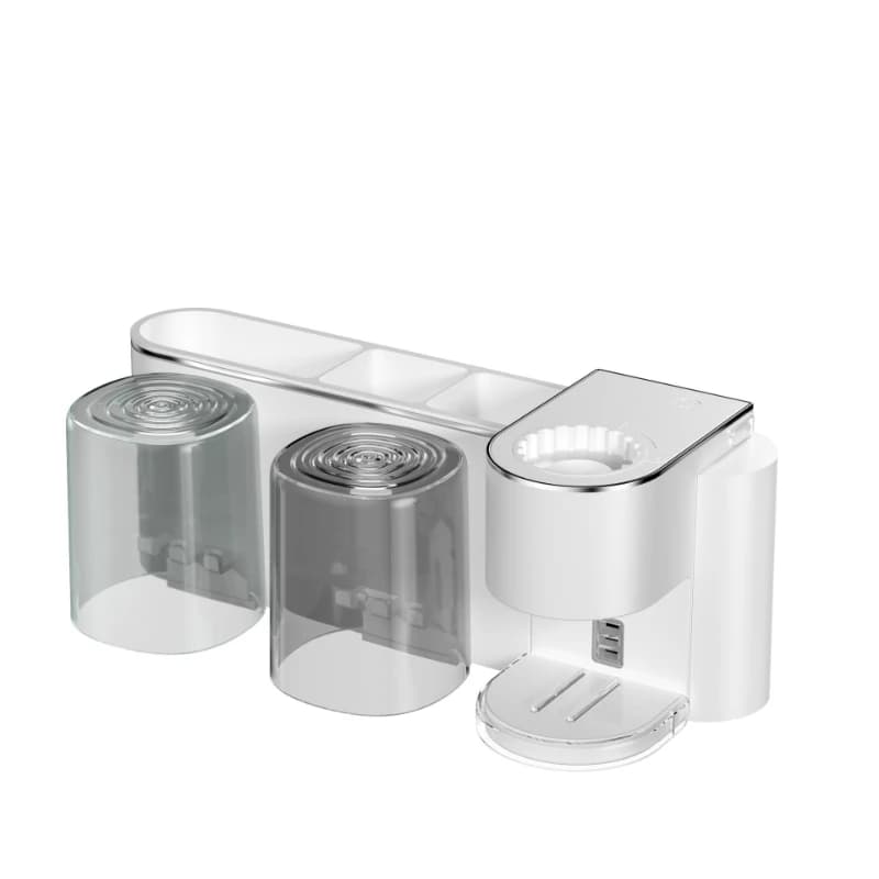 W10 smart toothbrush plus automatic toothpaste squeezer, toothbrush, washing cup rack, non-punching wall-mounted removable