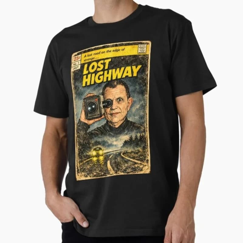 Lost Highway Sacry halloween gift t shirt 0327 David Lynch Horror Films Graphic Tee 100% cotton print clothes Large size Tops