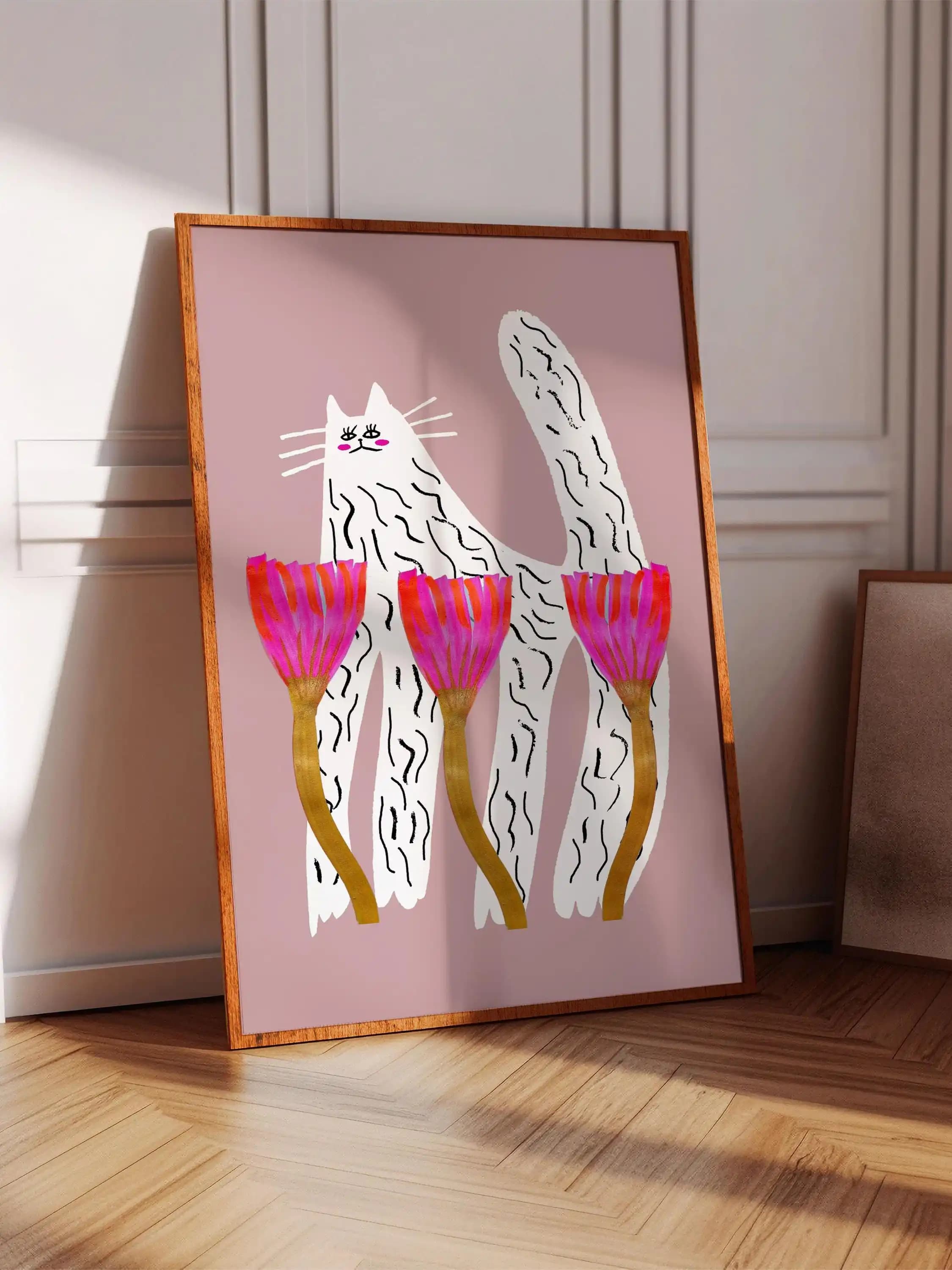 Glorious Cat Art Print, Gift for Her, Home Decor for Bedroom, Kitchen, Living Room, Office, Valentines Gifts, Birthday Gifts