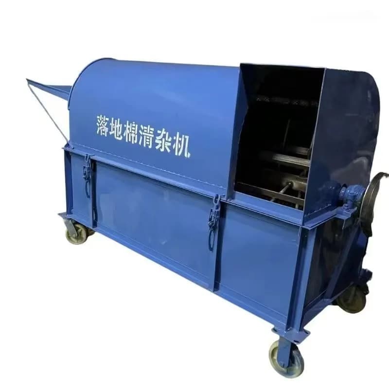 Cotton Fiber Hulling and Shucking Cleaning Machine Raw Textile Material Processor Cotton De-Impurity Machine  Cleaning