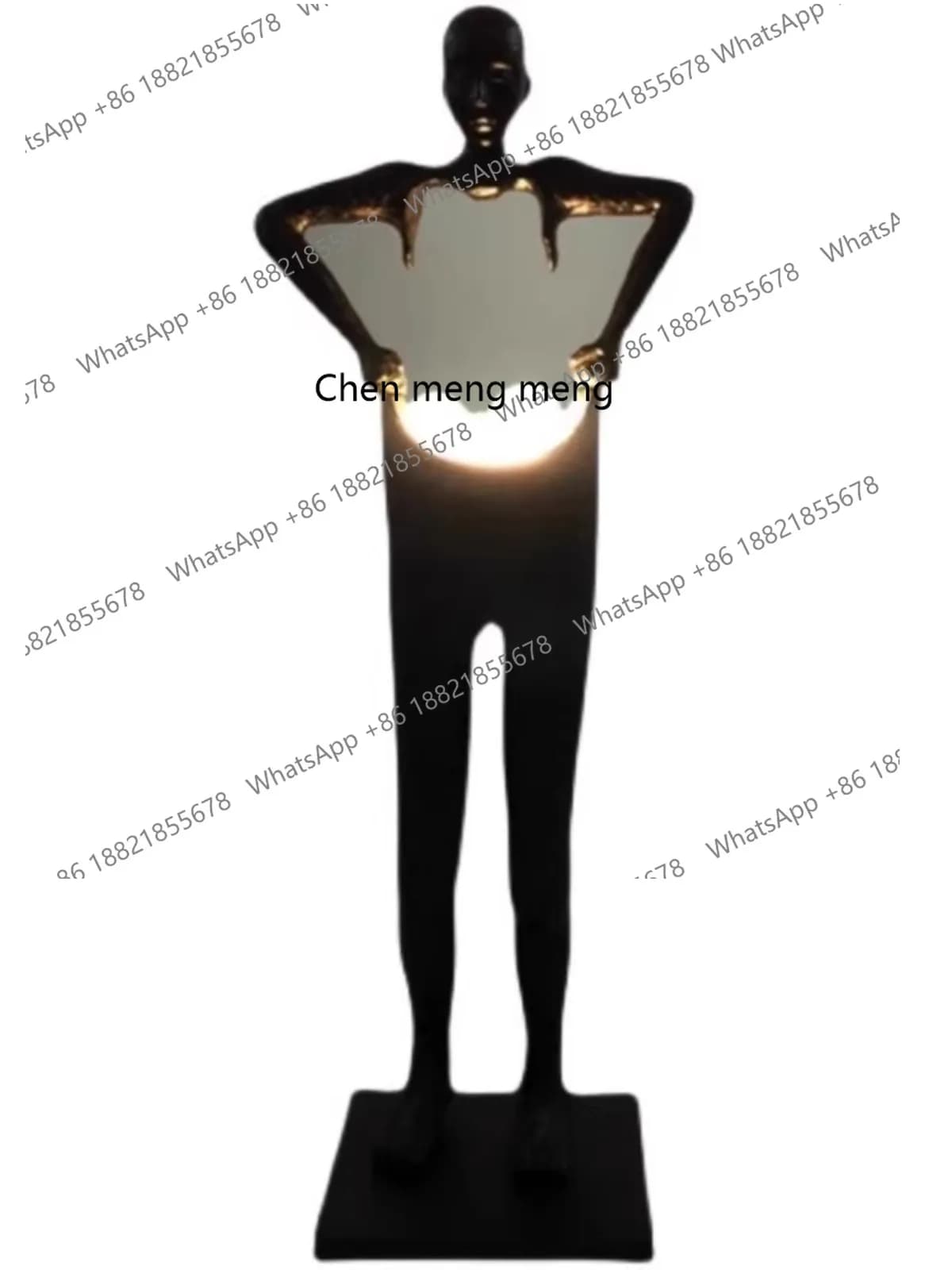 Creative Living Room Pants-Lifting Floor Lamp Sculpture Hotel Lobby Exhibition Hall Decoration Human Body Ornament