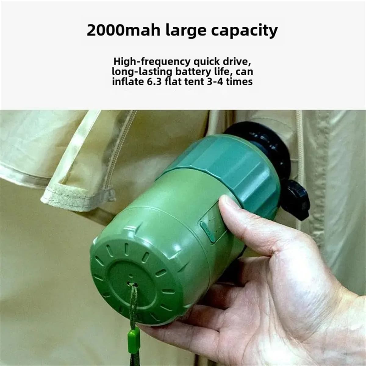 SSR Portable Outdoor Inflation Pump Handheld Wireless Camping Tent Air Pump Lithium Battery High Pressure Air Pump