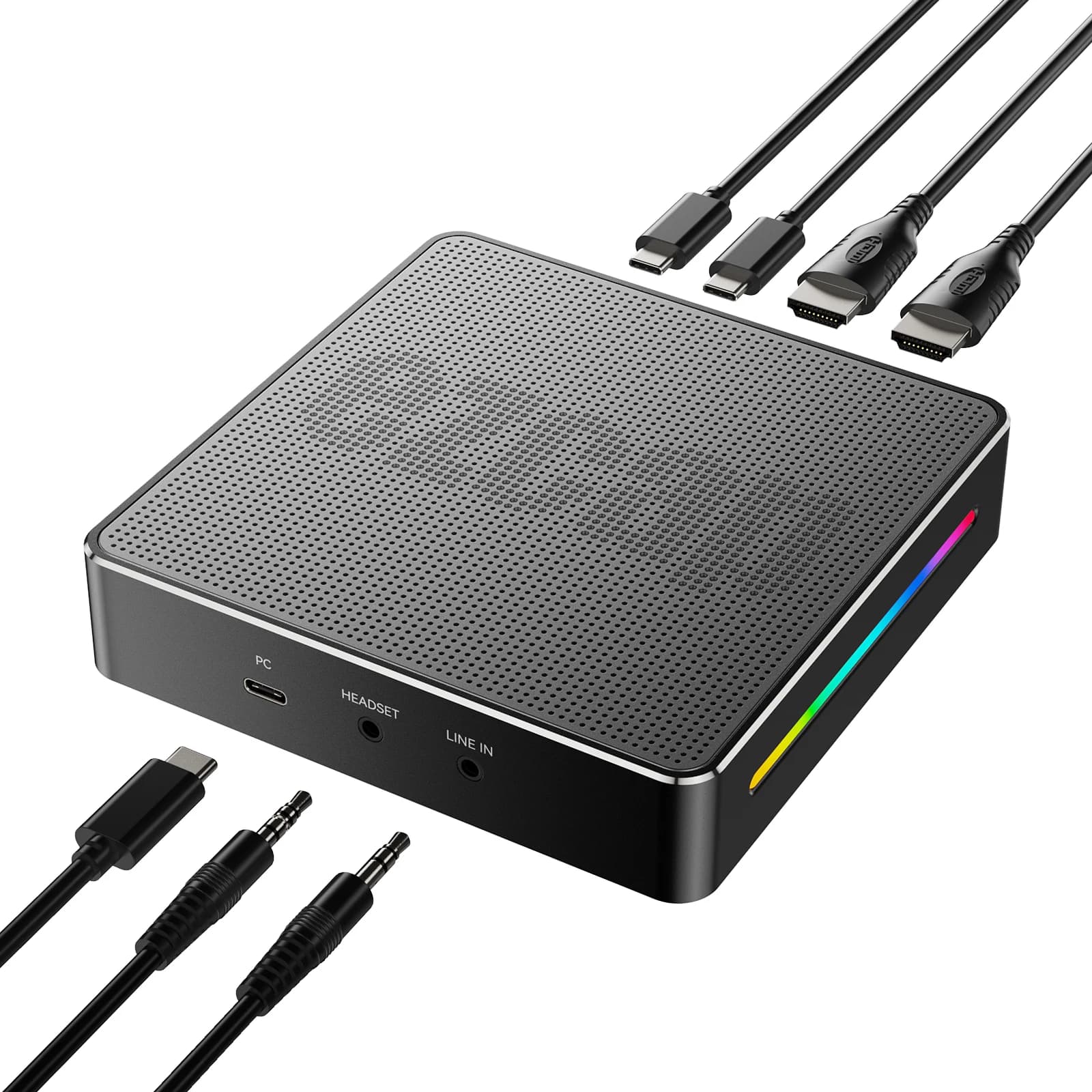 2025 hot sale 4K144  Video Capture Card 2.1 DP Game Capture with 10Gbps Super Speed Live Streaming Box Support VRR HDR R