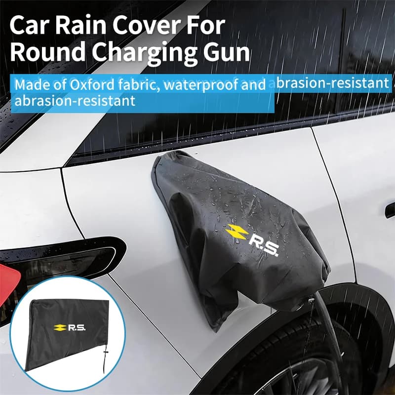 Car Oxford Cloth Charging Gun Rain Cover Charger Plug Cover Accessories For Renault Koleos Megane Espace Kadjar Duster Symbol