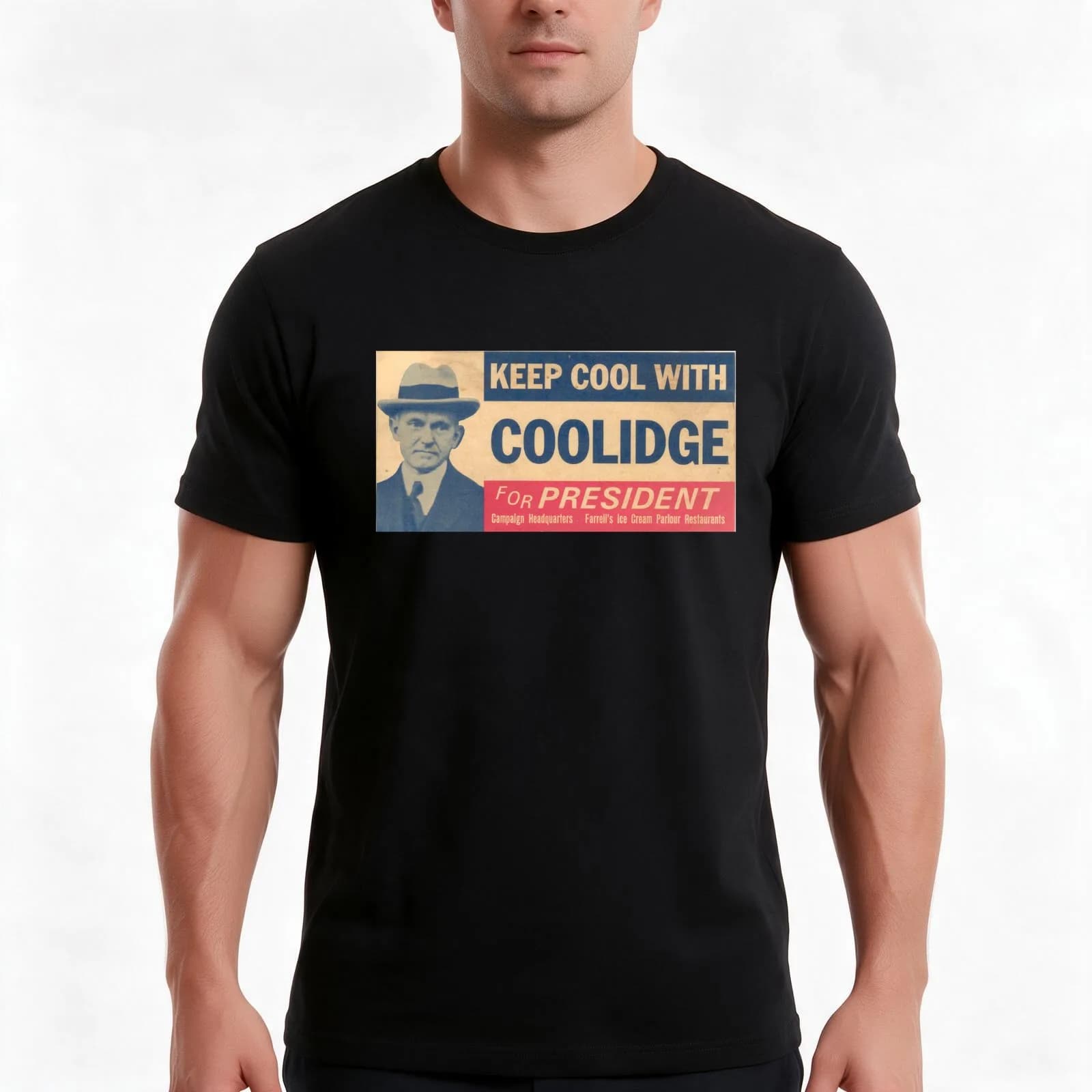 Keep Cool With Coolidge T-Shirt, Summer Casual Cotton Tee, Oversized Streetwear Tops, Vintage Graphic Print, Unisex Men Women