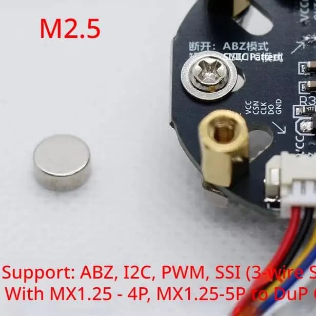 MT6701 Magnetic Encoder Board 14-Bit High Precision 0-360 Absolute Angle Speed Sensor ABZ UVW SSI I2C Output for FOC BLDC Motor