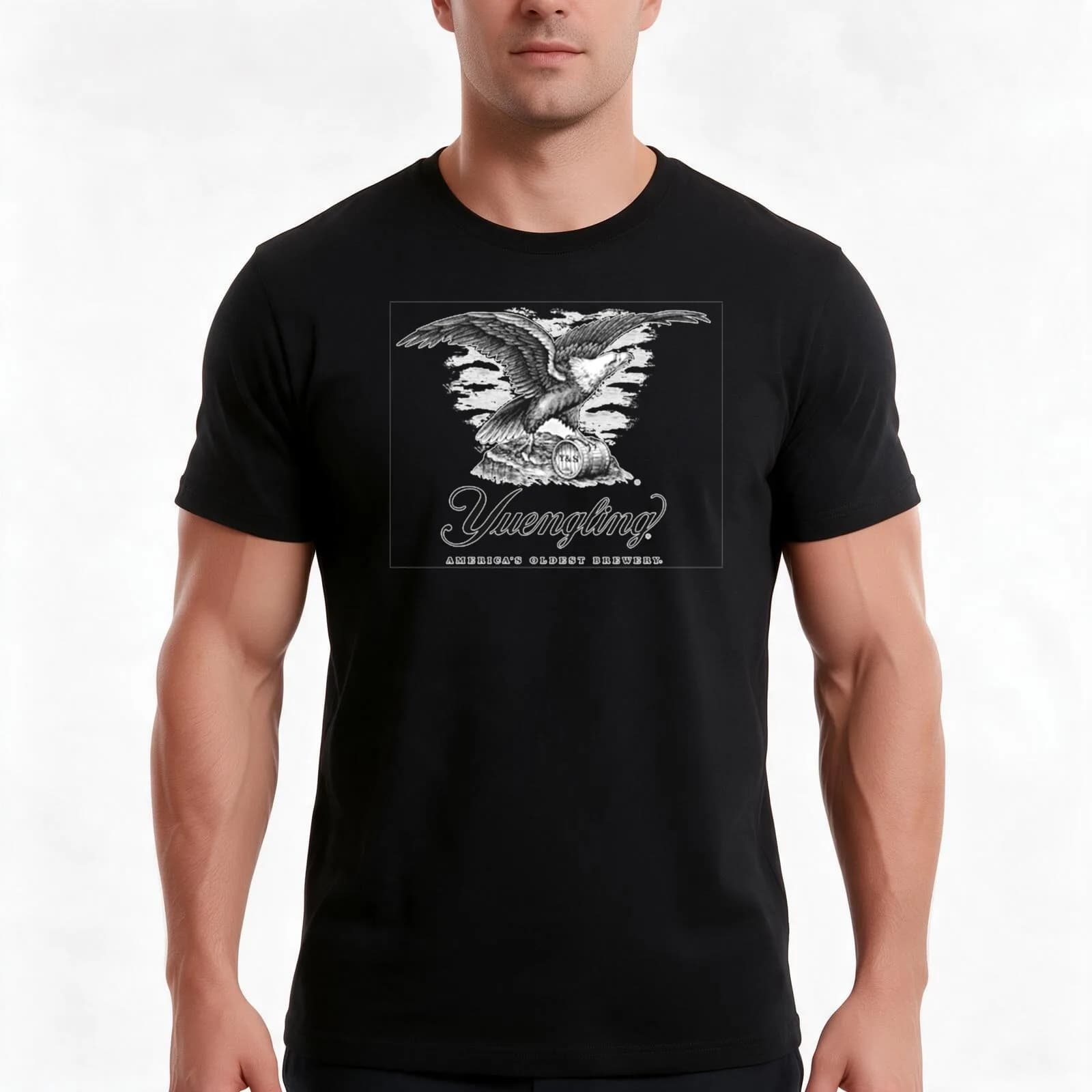 BEST SELLING - Yuengling SS T-Shirt, Summer Casual Cotton Tee, Oversized Streetwear Tops, Vintage Graphic Print, 100% Cotton