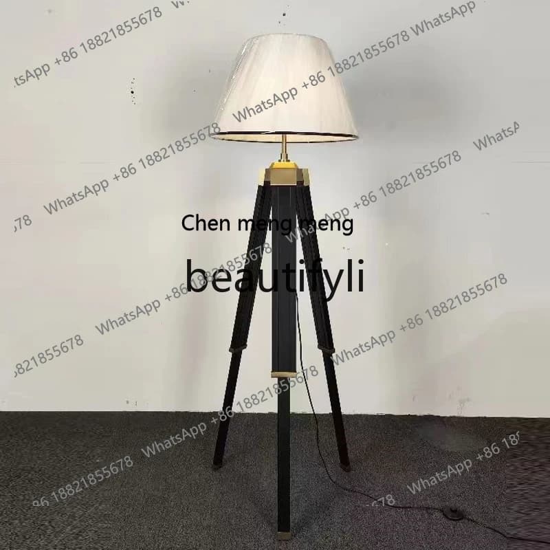 New Chinese-style living room sofa floor lamp stainless steel modern simple lampsH