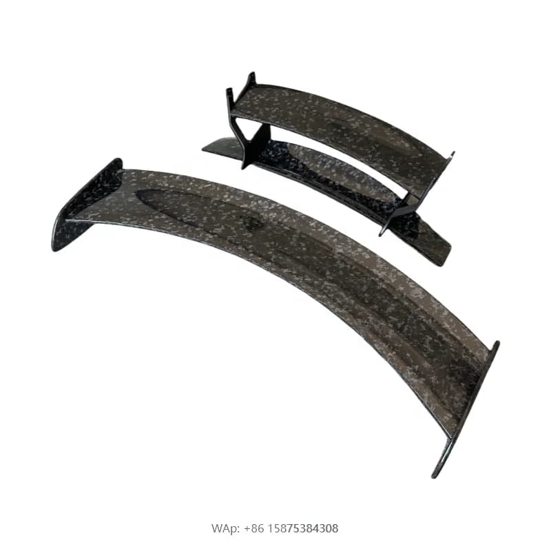 BS Style Forged Carbon Fiber Rear Spoiler Trunk Spoiler Upgrade GT GTR GTS Real Carbon Fiber Material