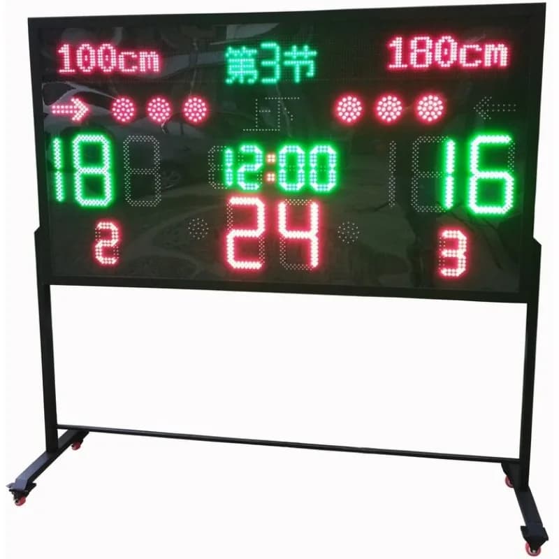 National standard type basketball game LED electronic scoreboard football electronic timing scorer 24 seconds 14 seconds
