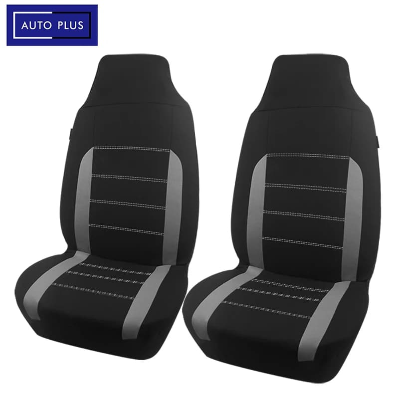 AUTO PLUS Universal High Back Car Seat Covers Polyester Seat Covers For Car Sporty Car Accessories Interior Fit For Most Car SUV