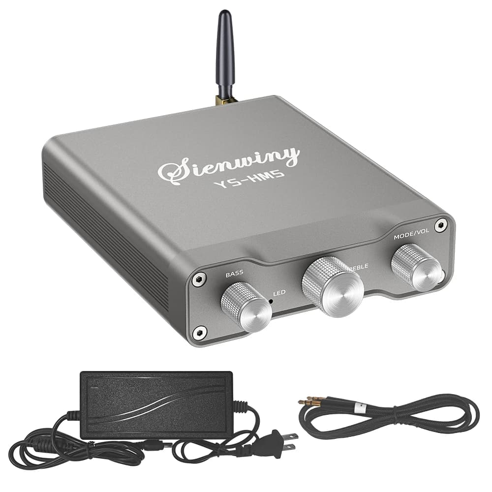 HiFi 2.0 Stereo Digital Power Amplifier 220W*2 High Power Audio Amplifier DC24V-36V TPA3251 BT USB AUX Input Banana Speaker Jack