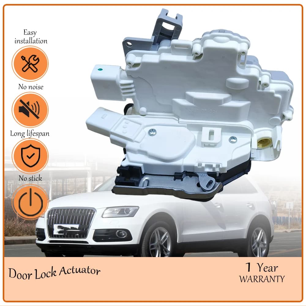 With Anti-theft lock Security Door Lock Core,Aligns With Audi Q5 A6 C7 Porsche Series,Front Left Power Lock oem 4G1837015