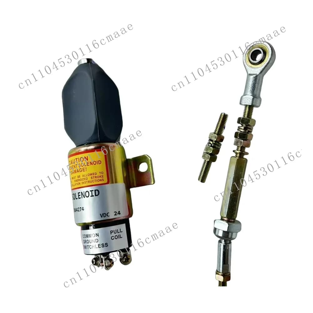 Excavator electric high quality parts solenoid valve 3864274 386-4274 cut off solenoid valve 24V