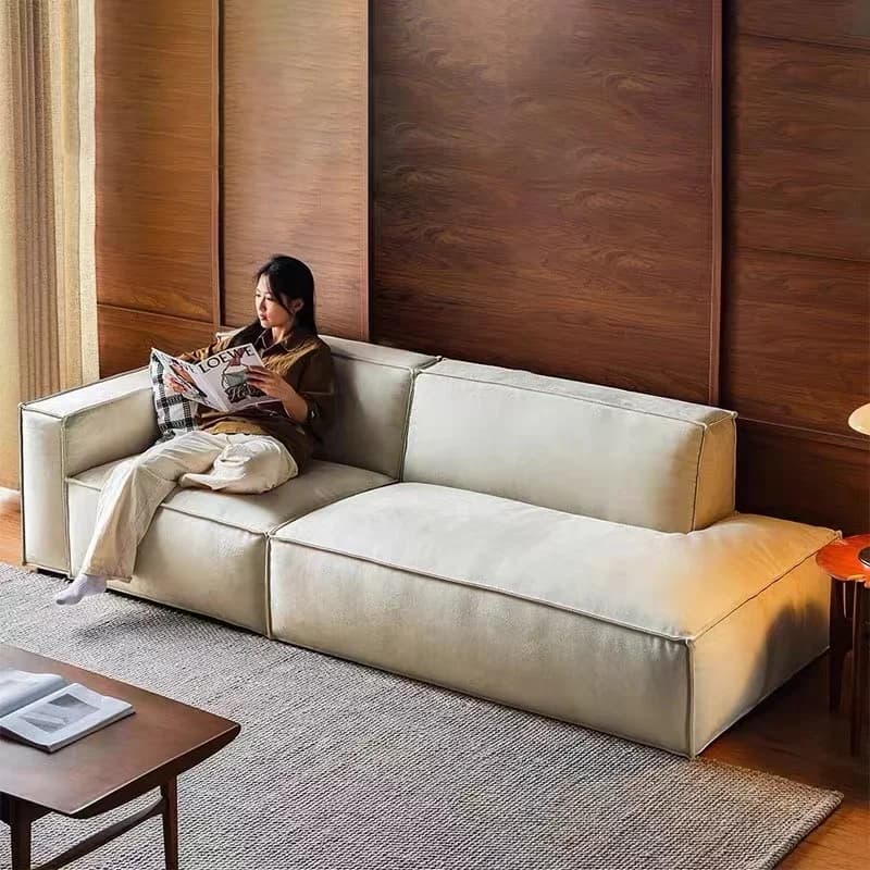 Nordic Beige Living Room Sofas Designer Puff 2 Seater Lazy Living Room Sofas Lounge Modern Woonkamerbanken Home Furniture