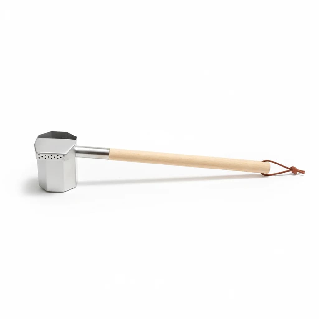 Modern Designer Stainless Steel Sauna Trowel Rain Trowel with Wood Handles Customized Size for Sauna Accessories