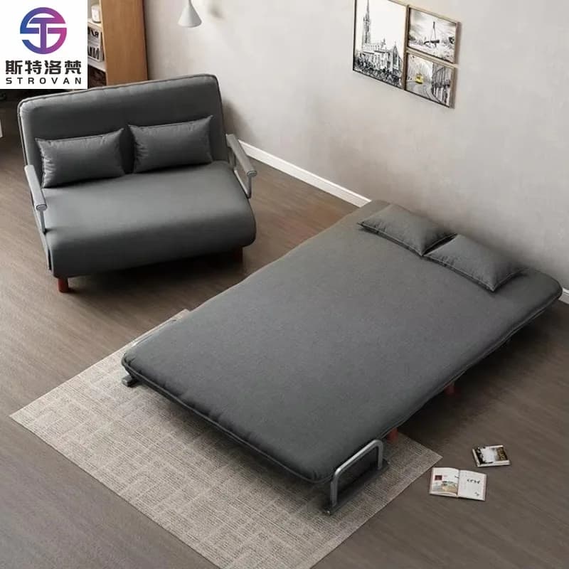 2025   Modern Folding Sofa Bed Multi Colors Fabric Sofa Bed for Saving Space Living Room Furniture