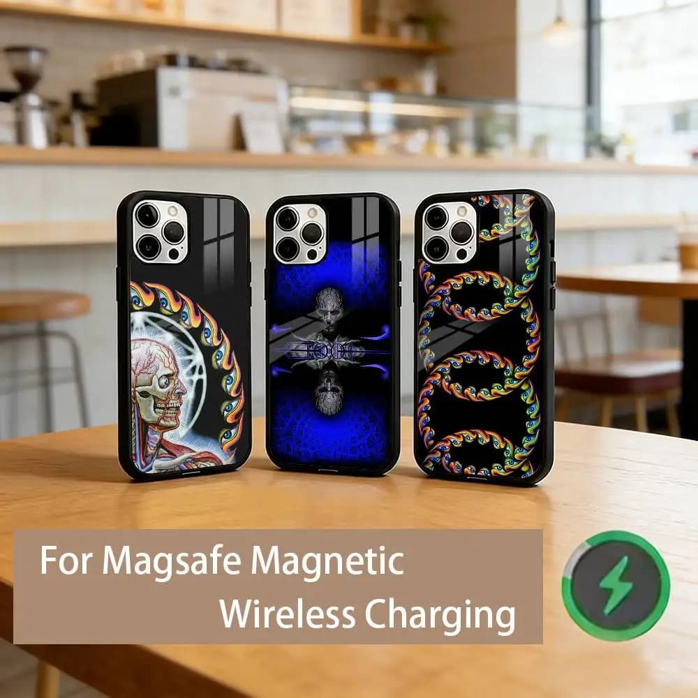 T-Tool S-Schism Band Phone Case For iPhone17,16,15,14,13,12,11 Plus,Pro Magnetic with Magsafe Wireless Charging