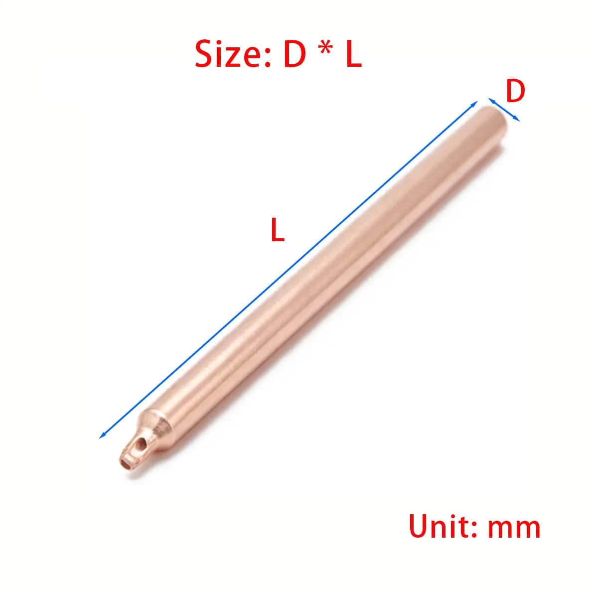Mold Sintered Tubes High Power Heat Conduction Tubes,10mm Diameter Red Copper Cooling Rods, Multi-spec Sintered Heat Pipes