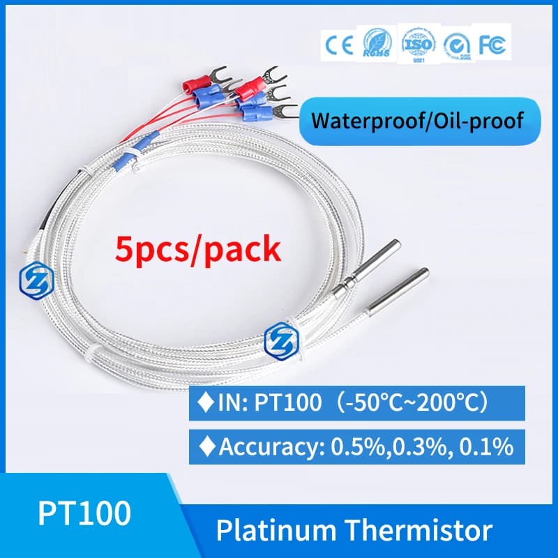 Pt100 Surface Mounted Temperature Sensor Waterproof Temperature Probe Thermocouple Surface End Face Gasket Platinum Thermistor