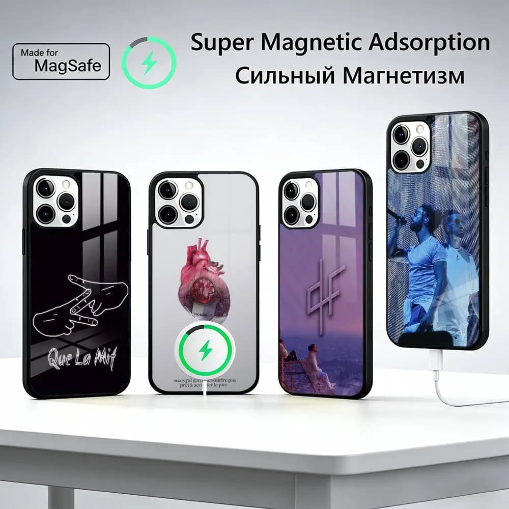 PNL QLF Singer Rapper Band Phone Case For iPhone17,16,15,14,13,12,11 Plus,Pro Max, New Magnetic Wireless Charging