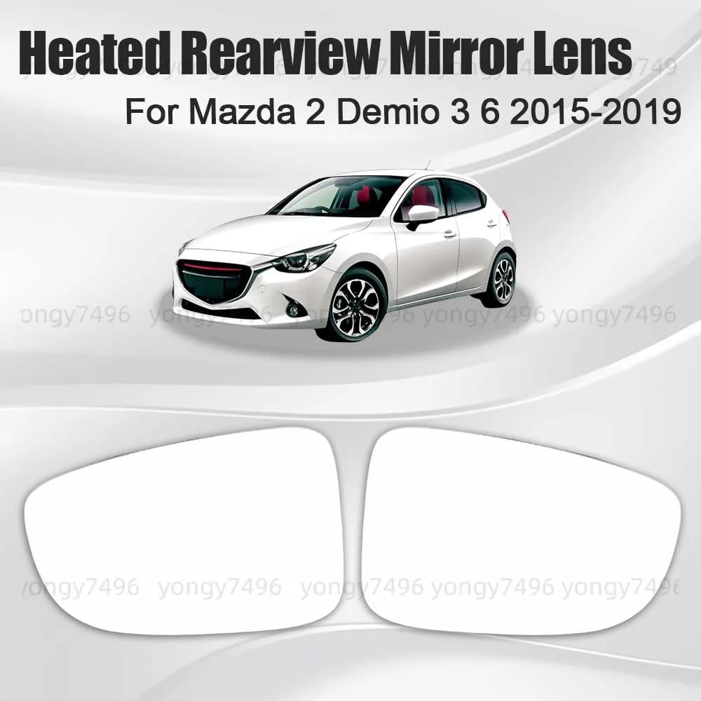 Replace Car Wide Angle Heated Rearview Mirror Lens For Mazda 2 Demio 3 6 2015 2016 2017 2018 2019 Car Rearview Accessories