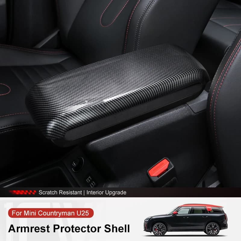 For MINI Countryman U25 Car Center Console Storage Box Armrest Panel Cover ABS Scratch-resistant  Car Interior Accessories
