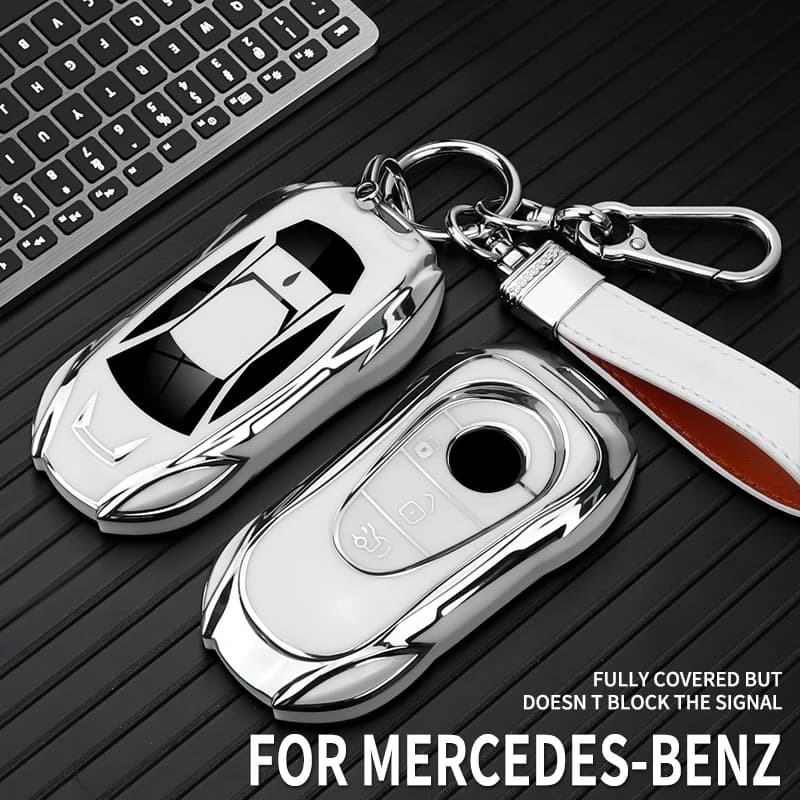 Premium TPU Car Funda Llave Accesorios Para llavero For Mercedes Benz C E S Class GLC W206 C260 C300 S450 S500 W223 W214 E300