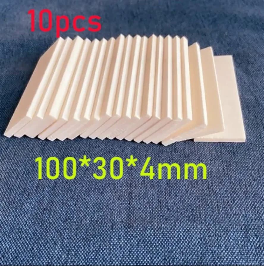 10pcs Buffal Bovine Bone Knife Handle Scales Slabs DIY Carving Material 100x30x4mm