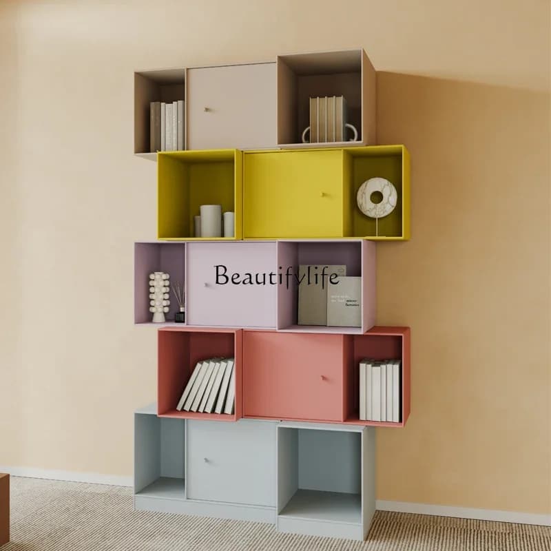 D33Dopamine decorative locker Nordic minimalist porch module combination bookshelf